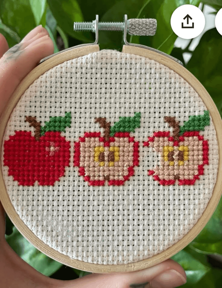 Cross stitch detail and texture